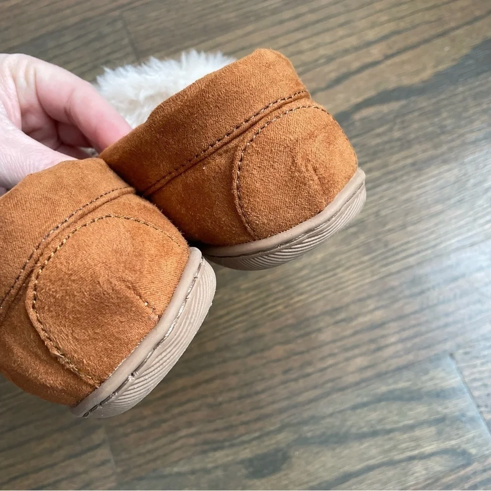 J.Crew Crewcuts Tan Suede Kids Slippers